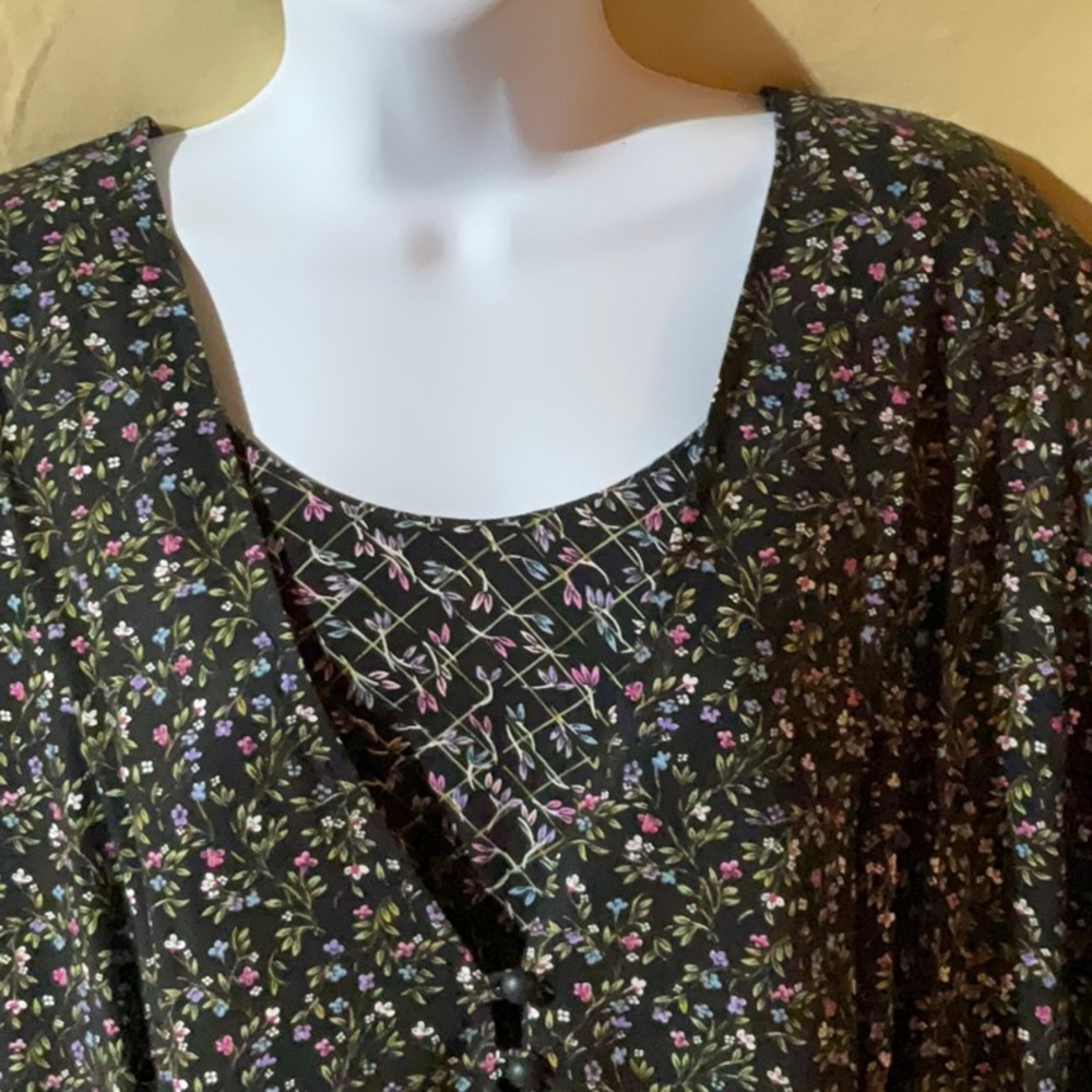 Betsy Lauren Size 24 Printed Dress - Picture 2 of 7